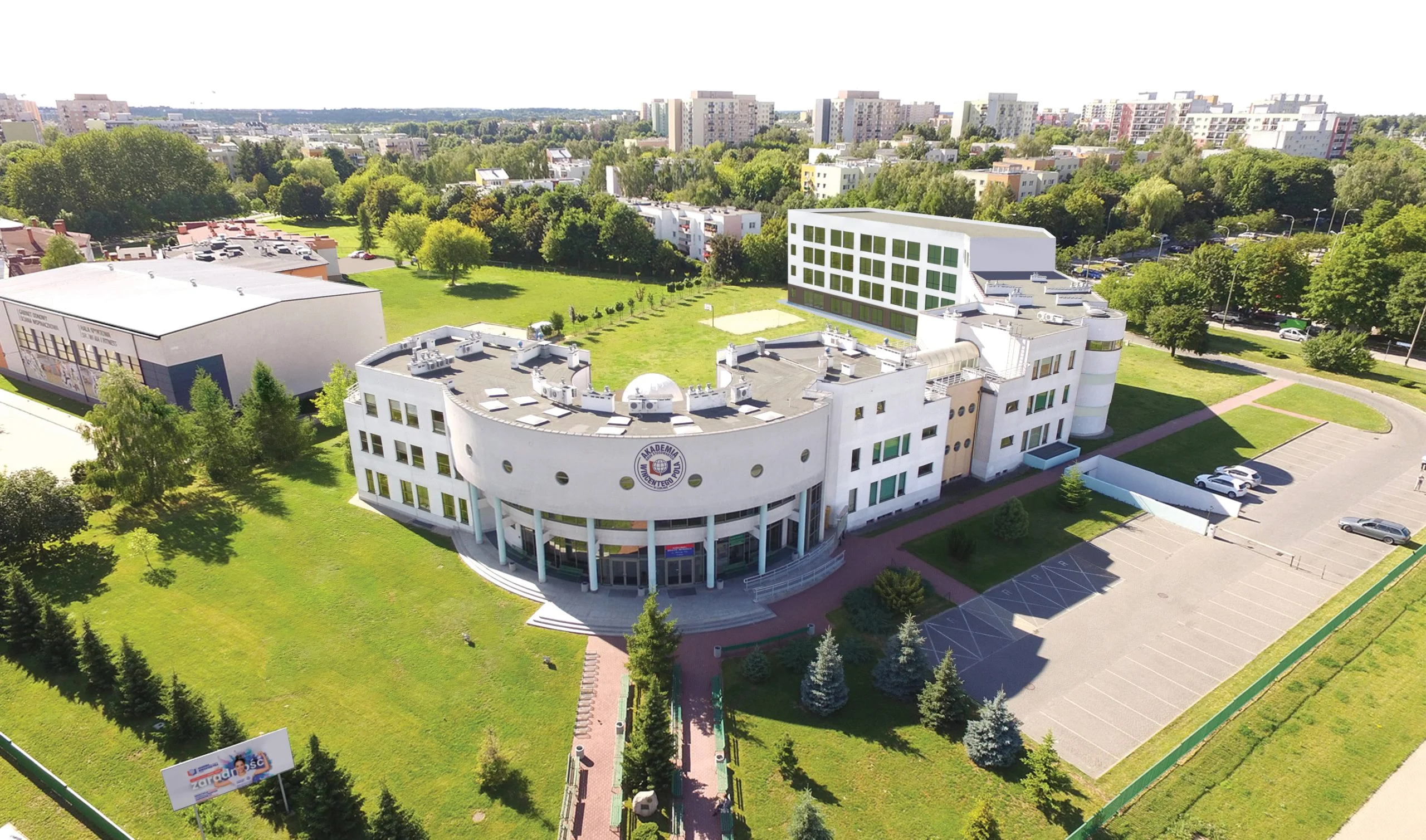 Акадэмія прыкладных навук Вінцэнта Поля ў Любліне банер